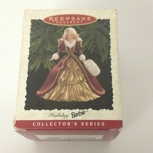 Holiday barbie collectors series ornament